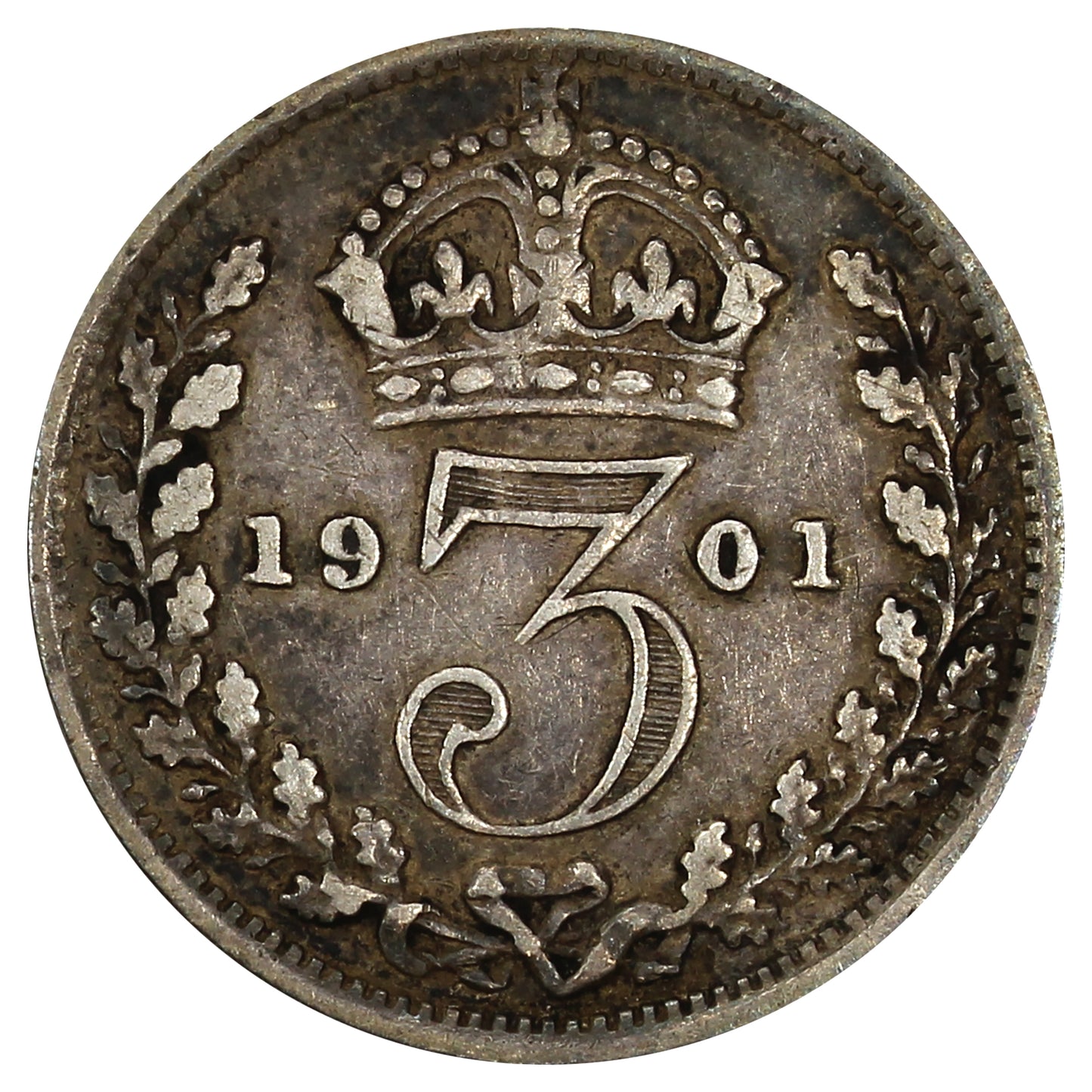 Great Britain 1901 3 Pence VF-EF (VF30)