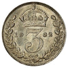 Great Britain 1902 3 Pence Brilliant Uncirculated (MS63)