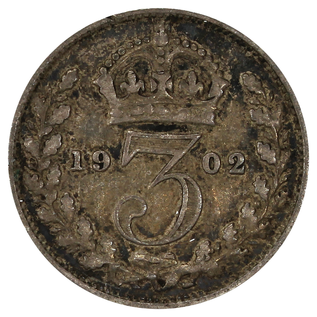 Great Britain 1902 3 Pence Very Fine (VF20)