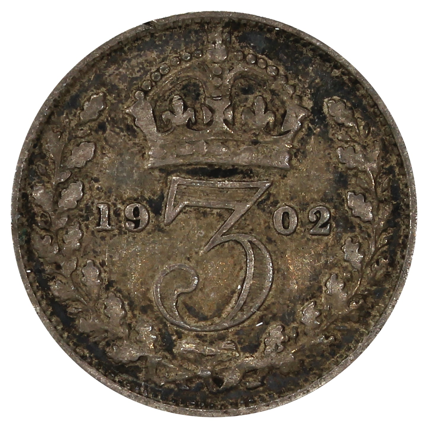 Great Britain 1902 3 Pence Very Fine (VF20)