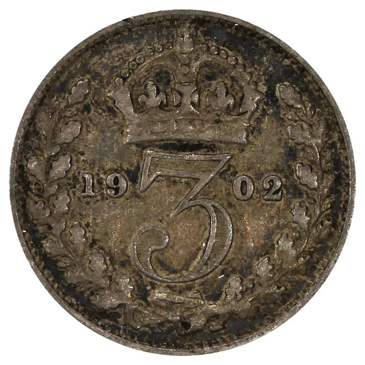 Great Britain 1902 3 Pence Very Fine (VF20)