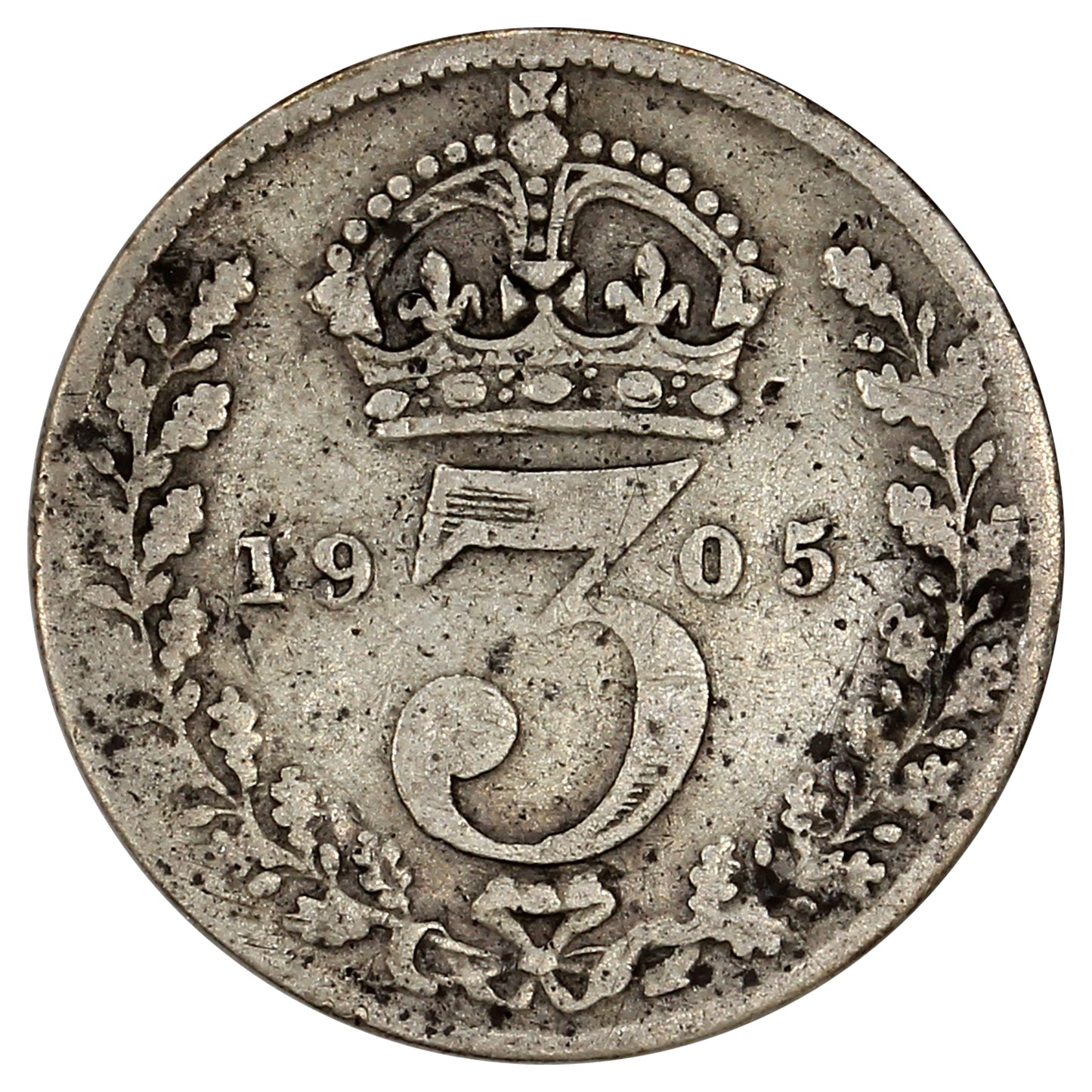 Great Britain 1905 3 Pence VG-F (VG10)