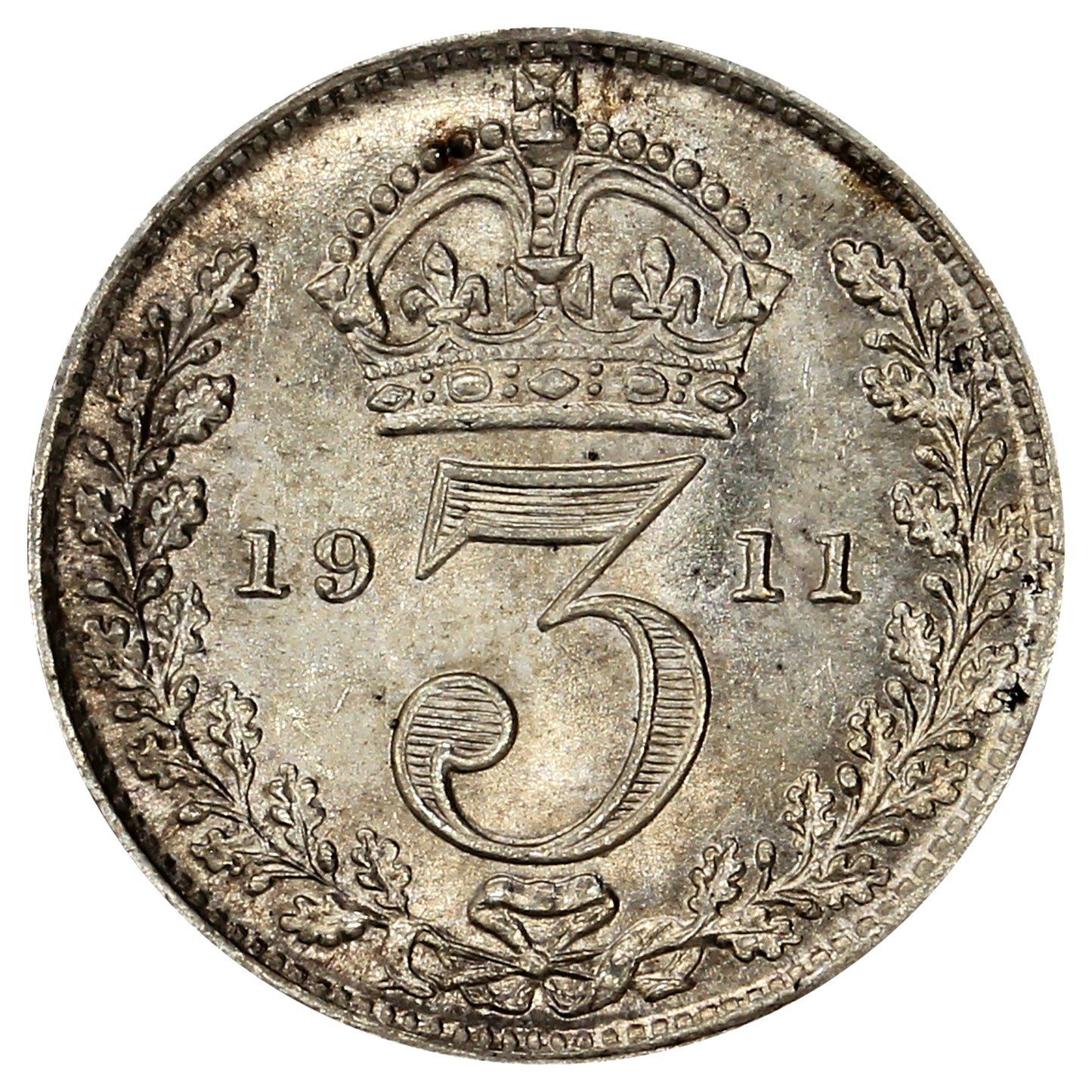 Great Britain 1911 3 Pence Brilliant Uncirculated (MS63)