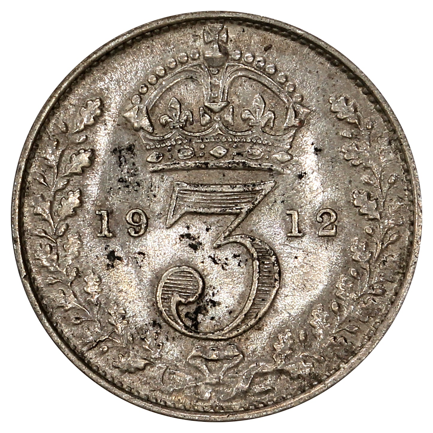 Great Britain 1912 3 Pence Extra Fine (EF40)