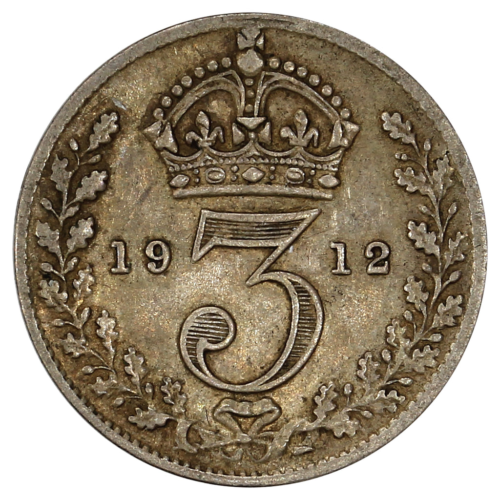 Great Britain 1912 3 Pence Very Fine (VF20)