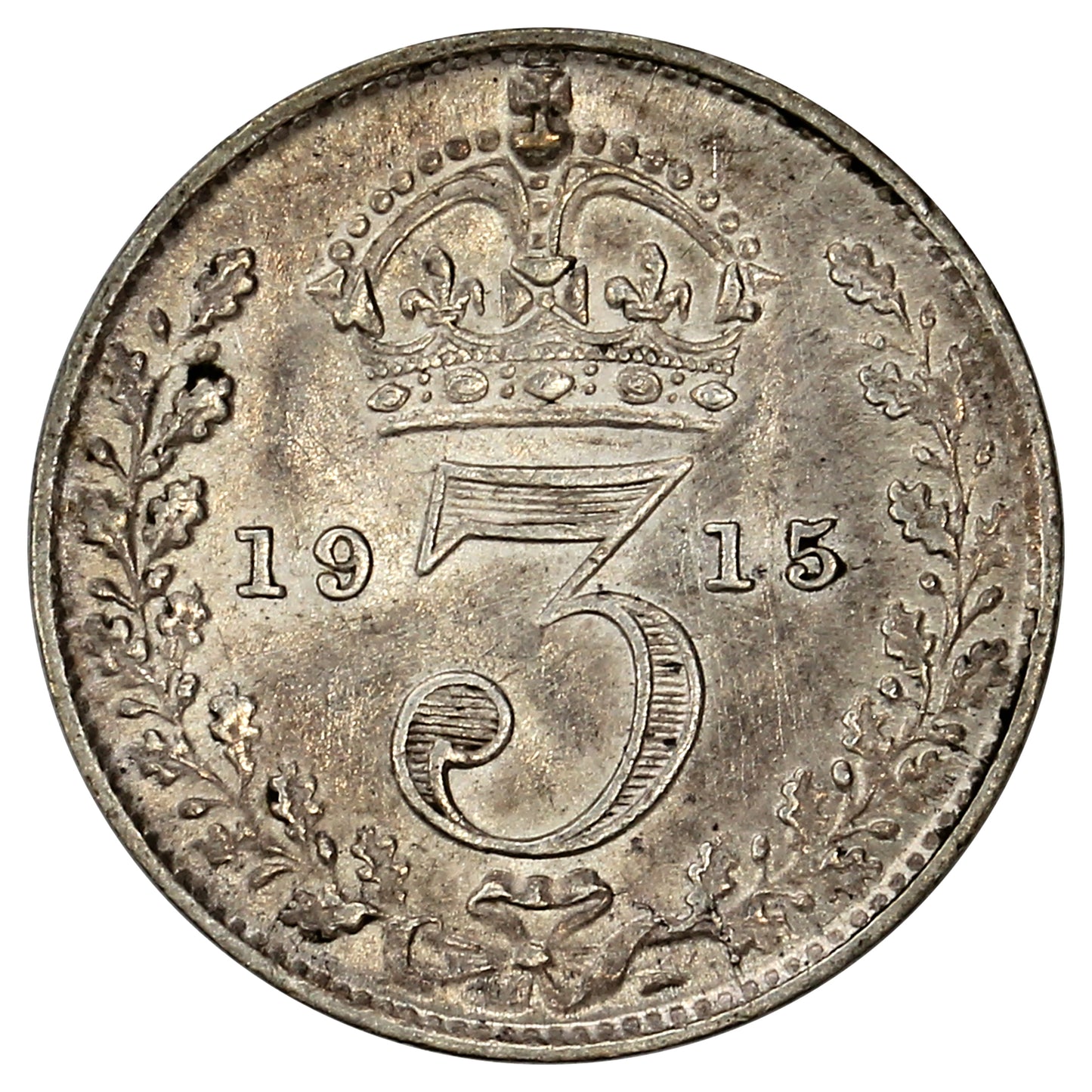 Great Britain 1915 3 Pence Extra Fine (EF40)