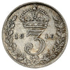 Great Britain 1916 3 Pence Almost Uncirculated (AU50)