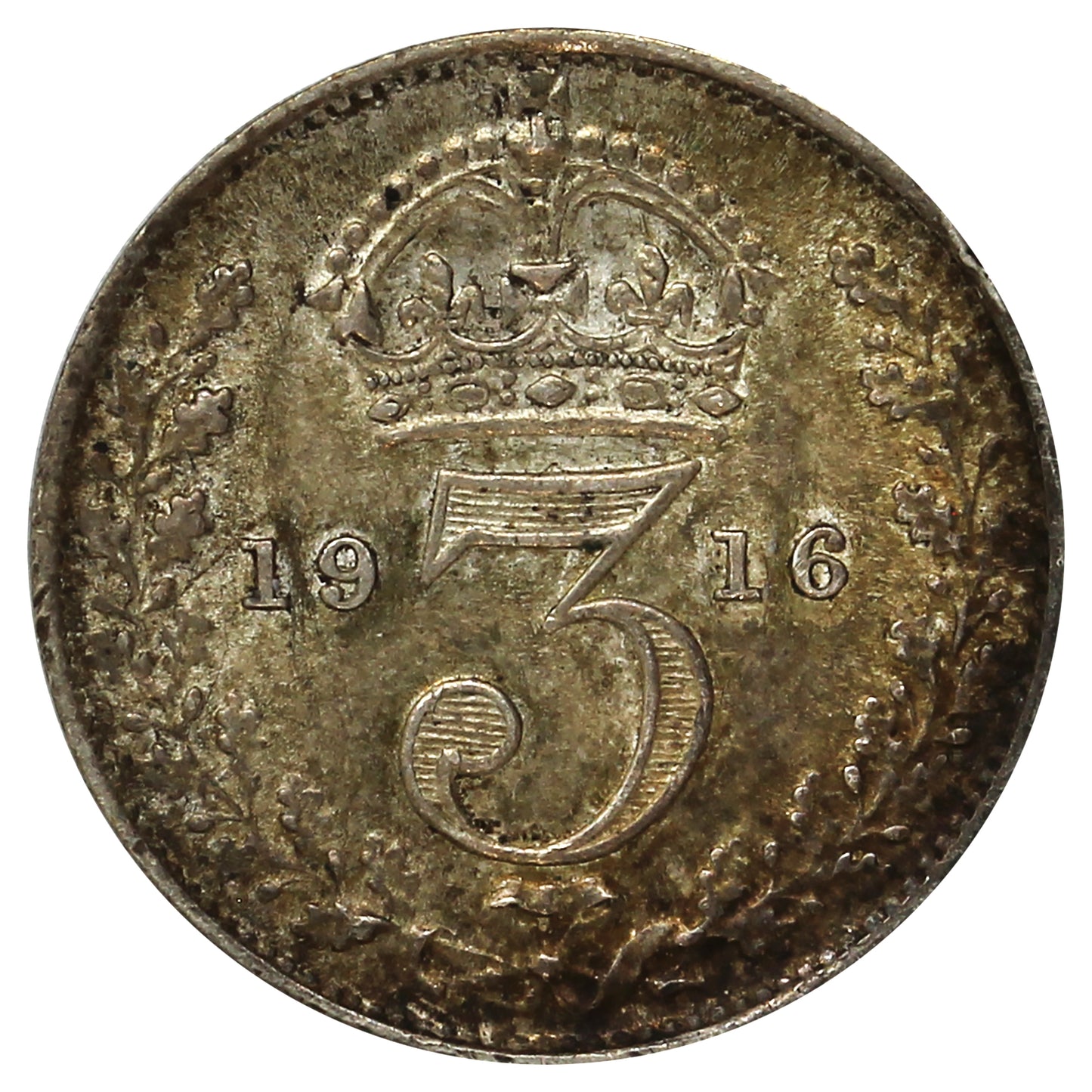 Great Britain 1916 3 Pence Extra Fine (EF40)