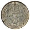 Great Britain 1918 3 Pence Brilliant Uncirculated (MS63)