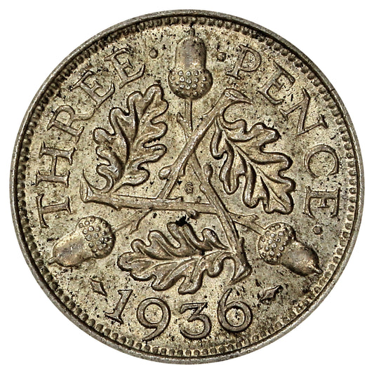 Great Britain 1936 3 Pence Uncirculated (MS60)