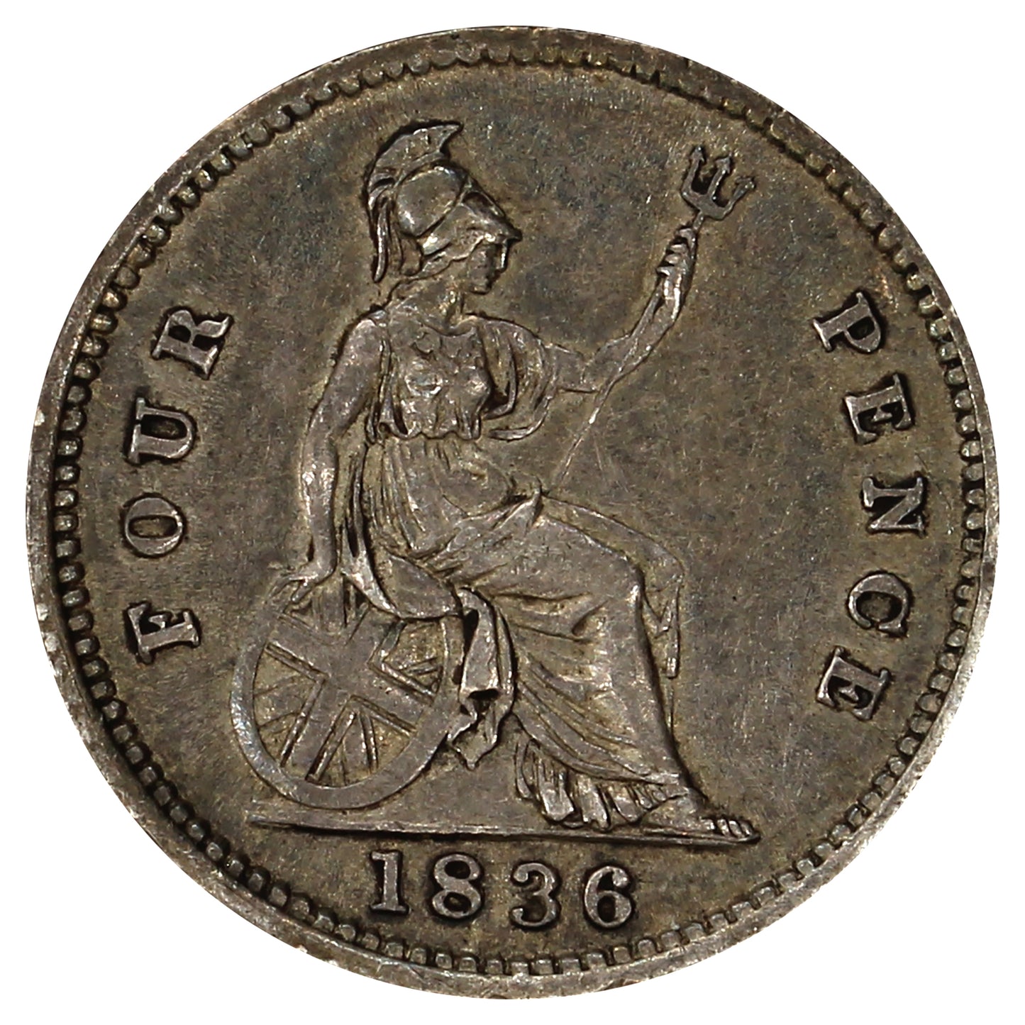 Great Britain 1836 William IV 4 Pence Extra Fine (EF40)