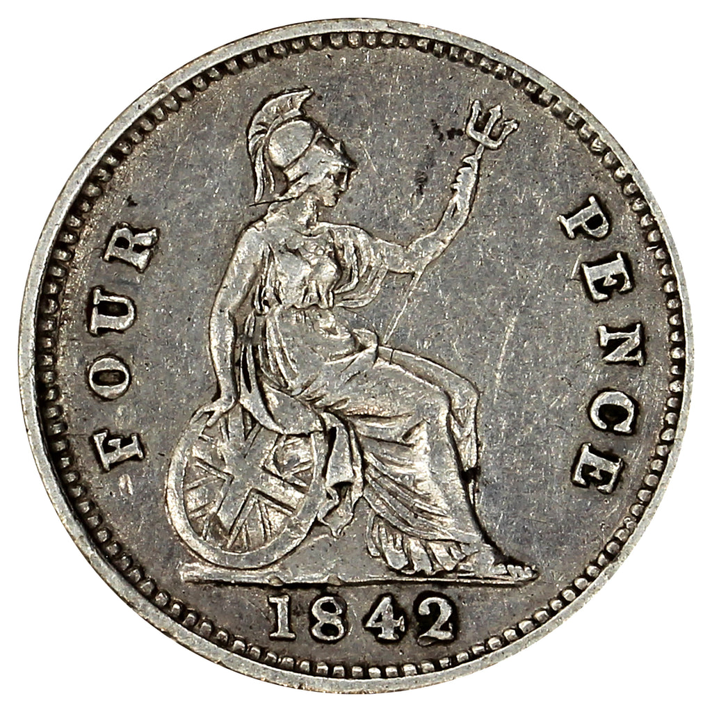 Great Britain 1842 4 Pence F-VF (F15)