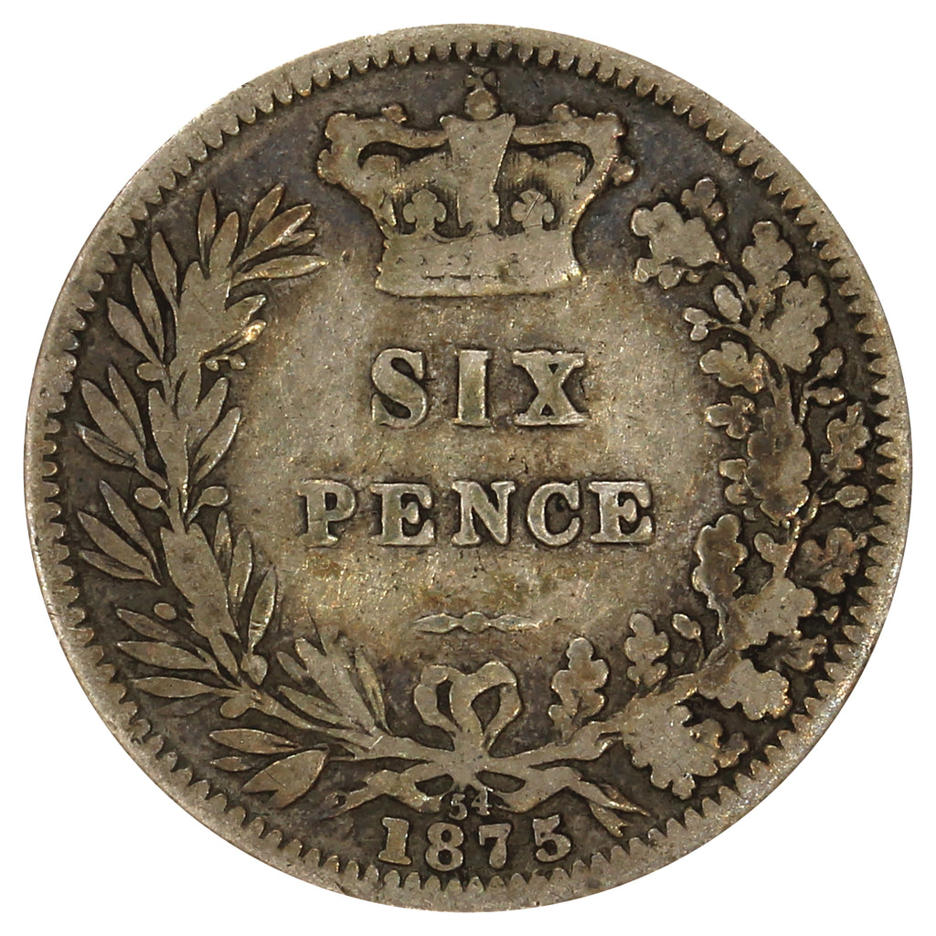 Great Britain 1875 Die #54 6 Pence G-VG (G6)