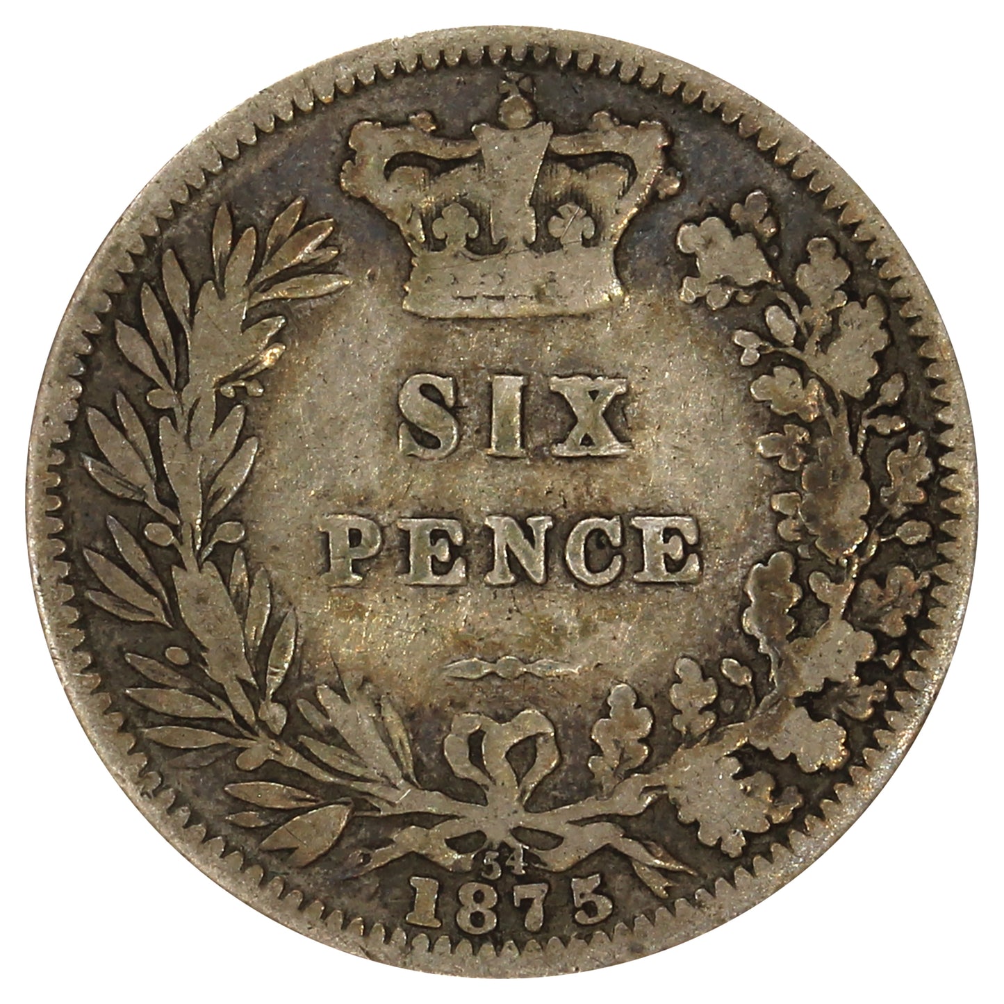 Great Britain 1875 Die #54 6 Pence G-VG (G6)