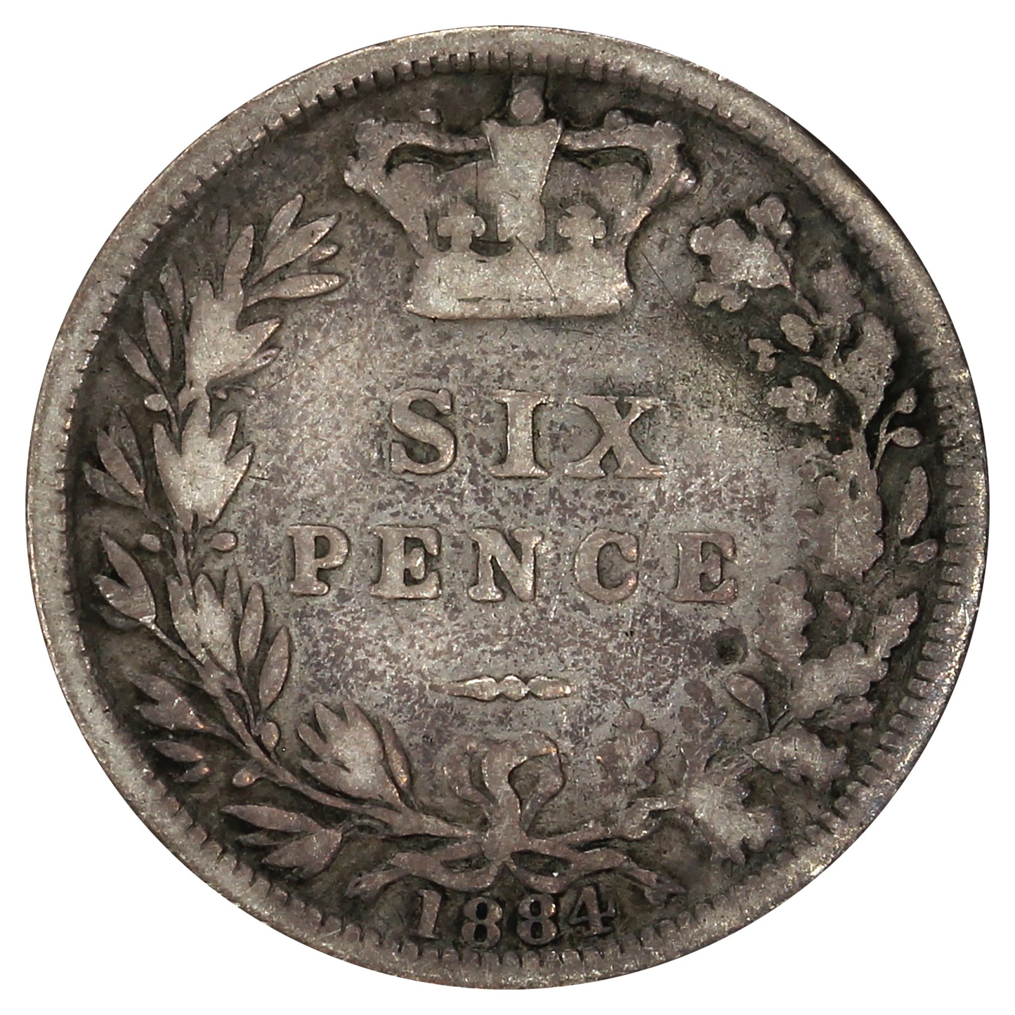 Great Britain 1884 6 Pence Very Good (VG8)