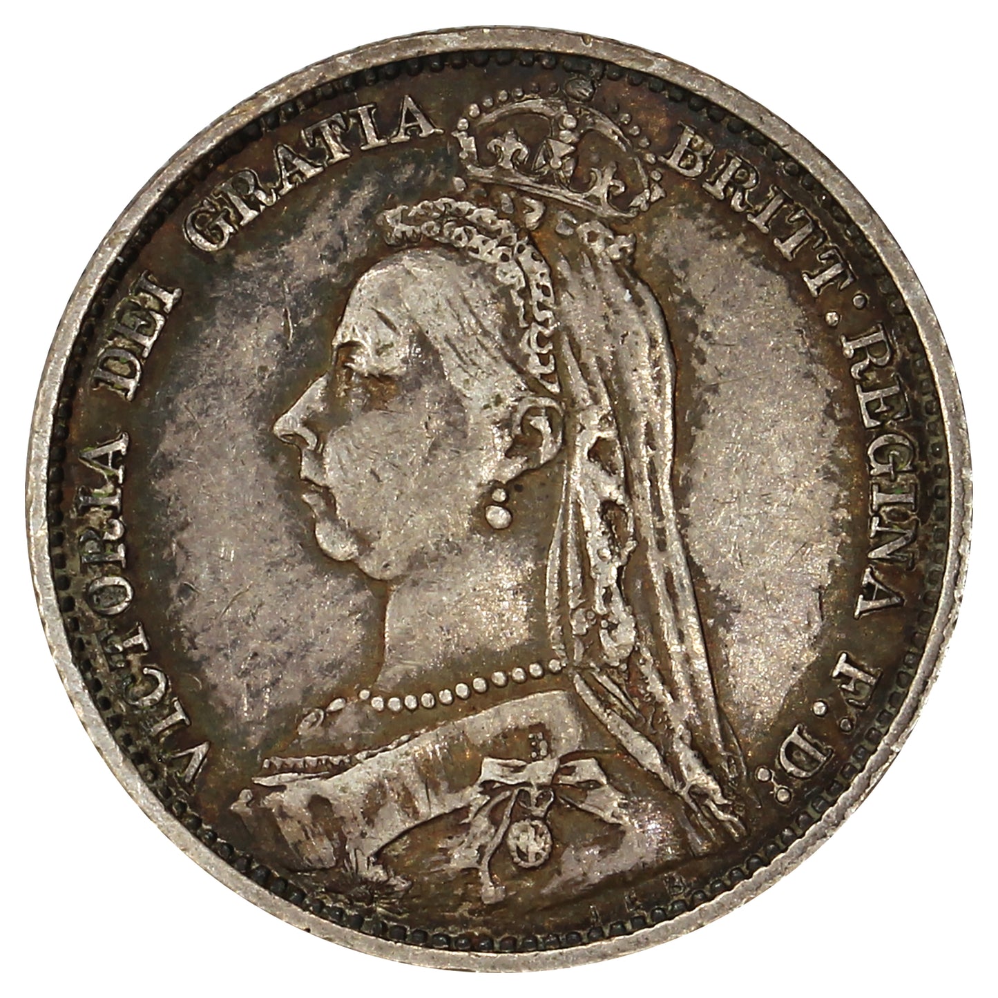 Great Britain 1890 6 Pence Extra Fine (EF40)