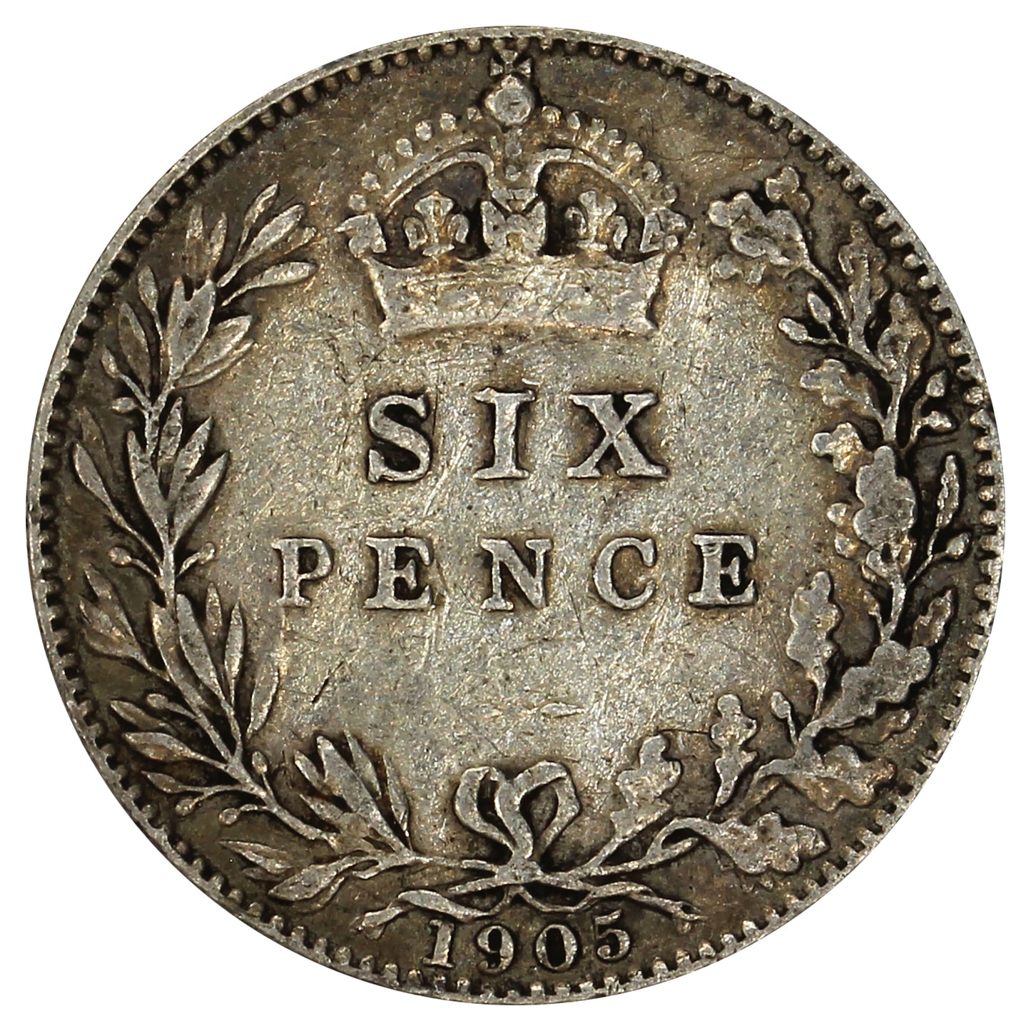 Great Britain 1905 6 Pence Very Fine (VF20)