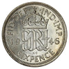 Great Britain 1946 6 Pence Brilliant Uncirculated (MS63)