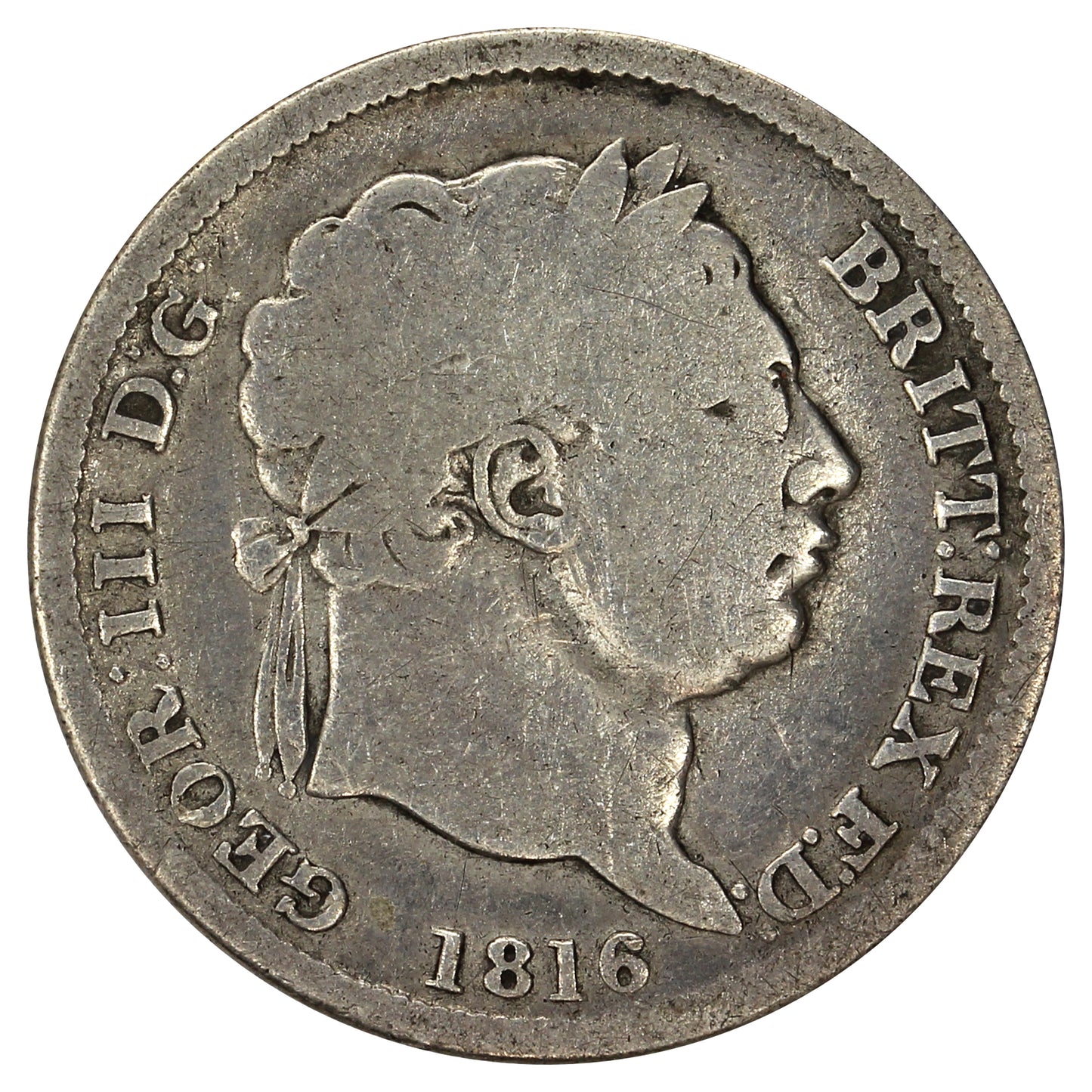 Great Britain 1816 George III Shilling Good (G4)