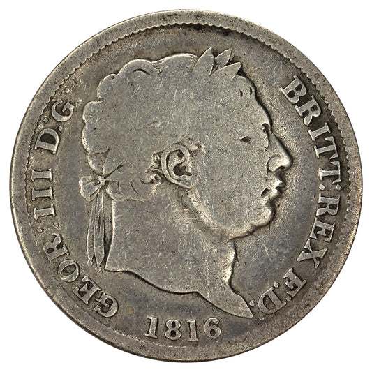 Great Britain 1816 George III Shilling Good (G4)