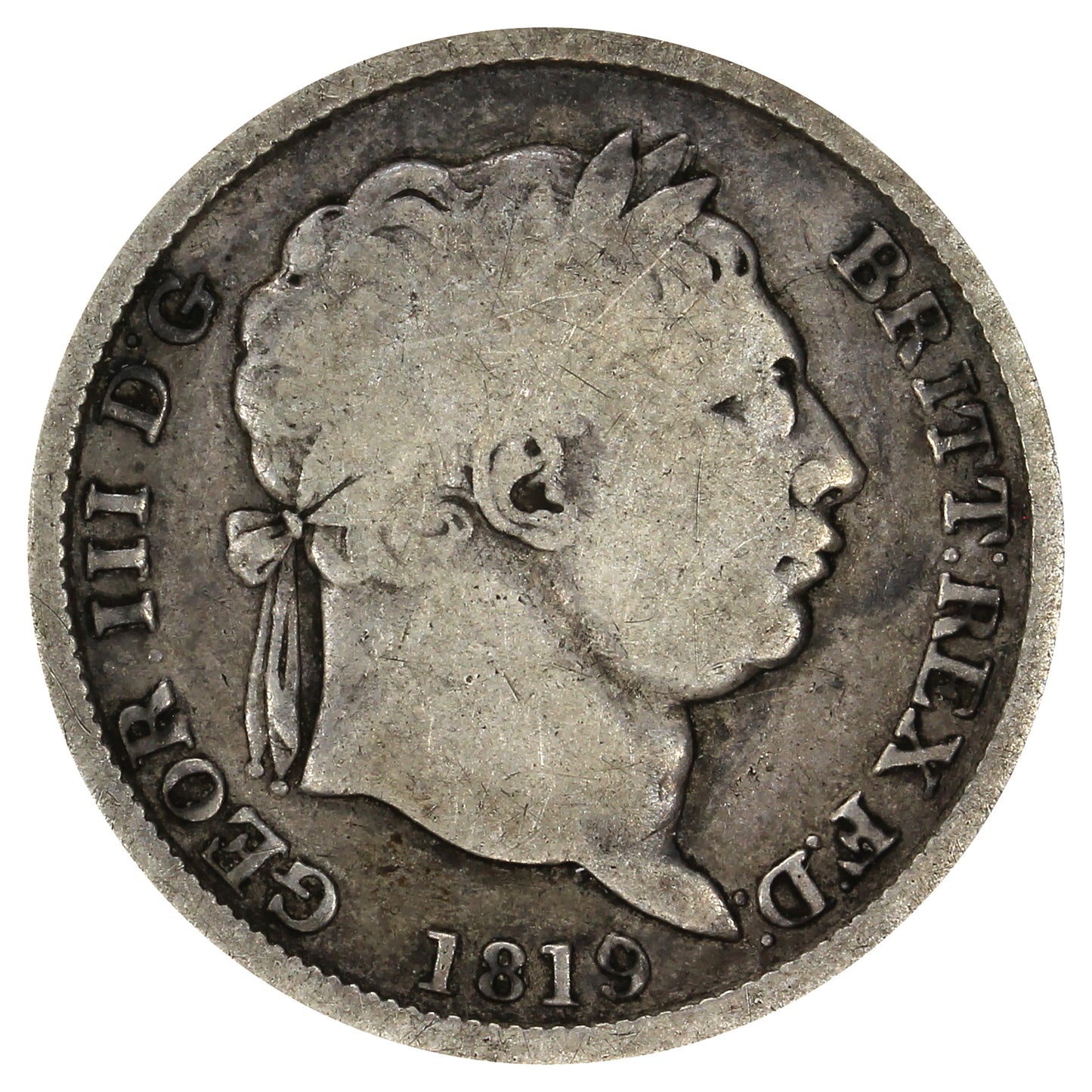 Great Britain 1819 George III Shilling Very Good (VG8)