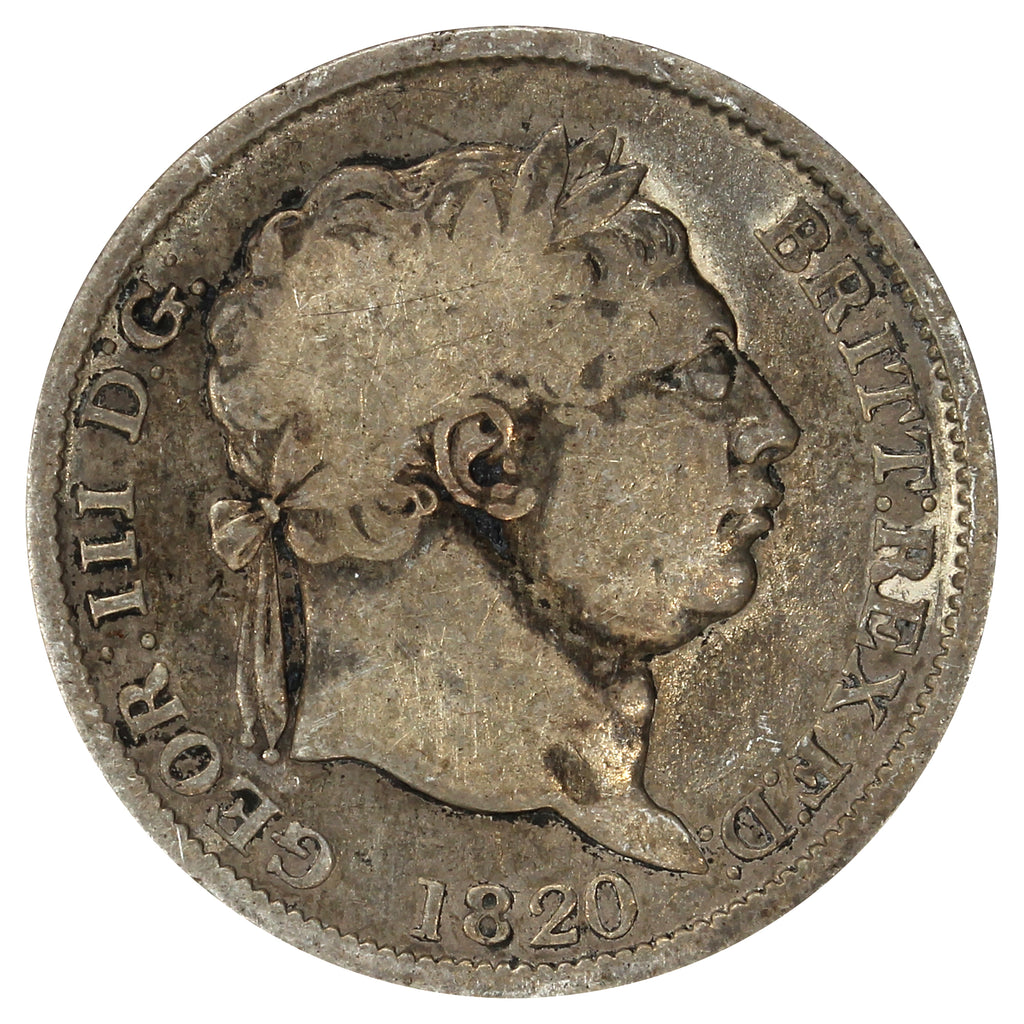 Great Britain 1820 George III Shilling G-VG (G6)