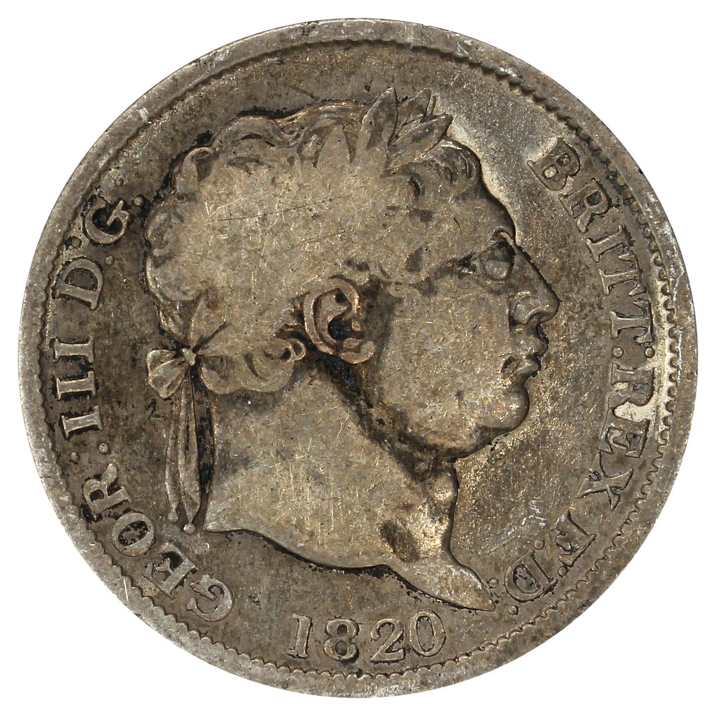 Great Britain 1820 George III Shilling G-VG (G6)