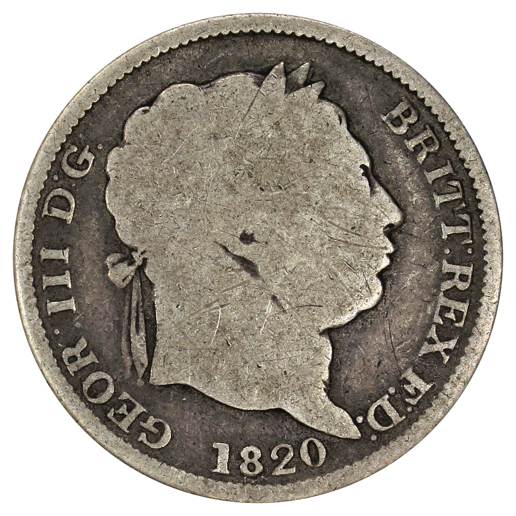 Great Britain 1820 George III Shilling Good (G4)