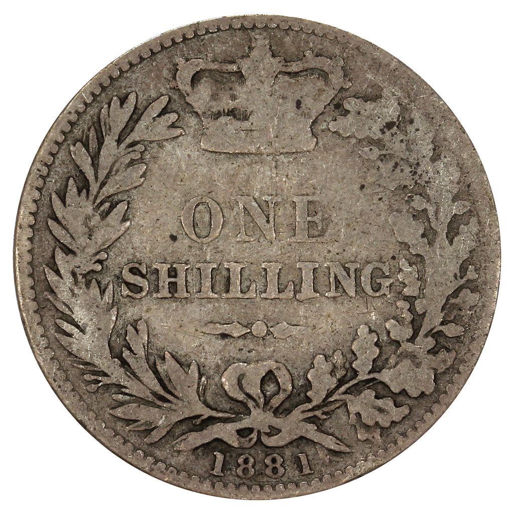Great Britain 1881 Shilling Very Good (VG8)