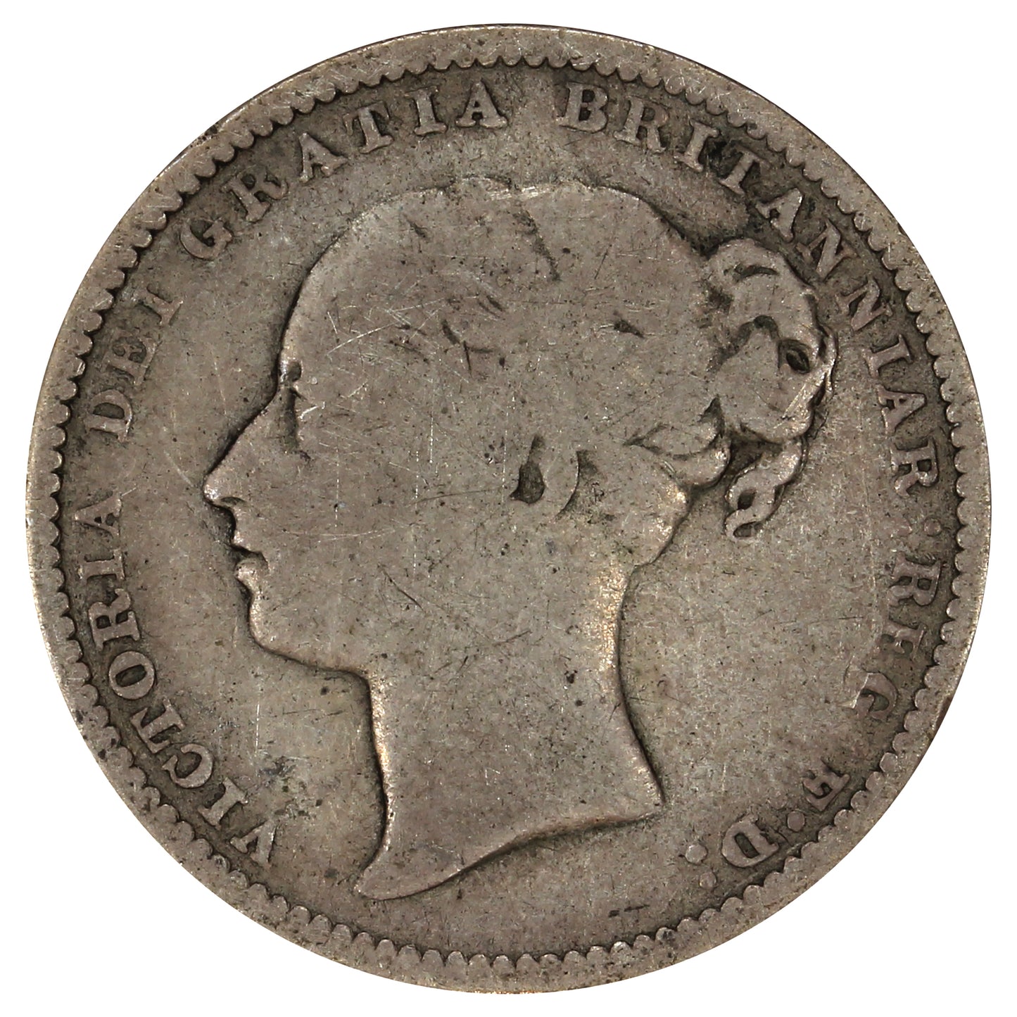 Great Britain 1881 Shilling Very Good (VG8)