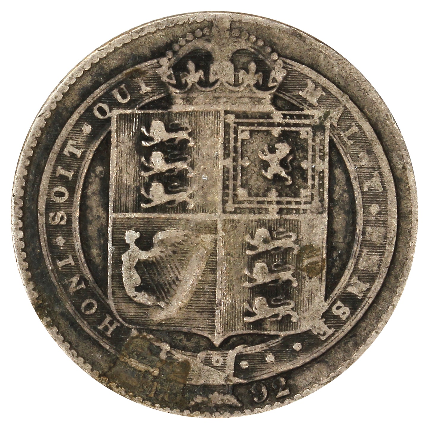 Great Britain 1892 Shilling Fine (F12)