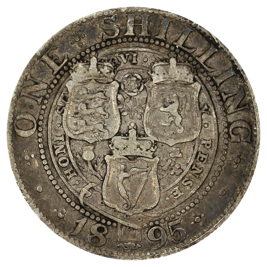 Great Britain 1895 Shilling Fine (F12)