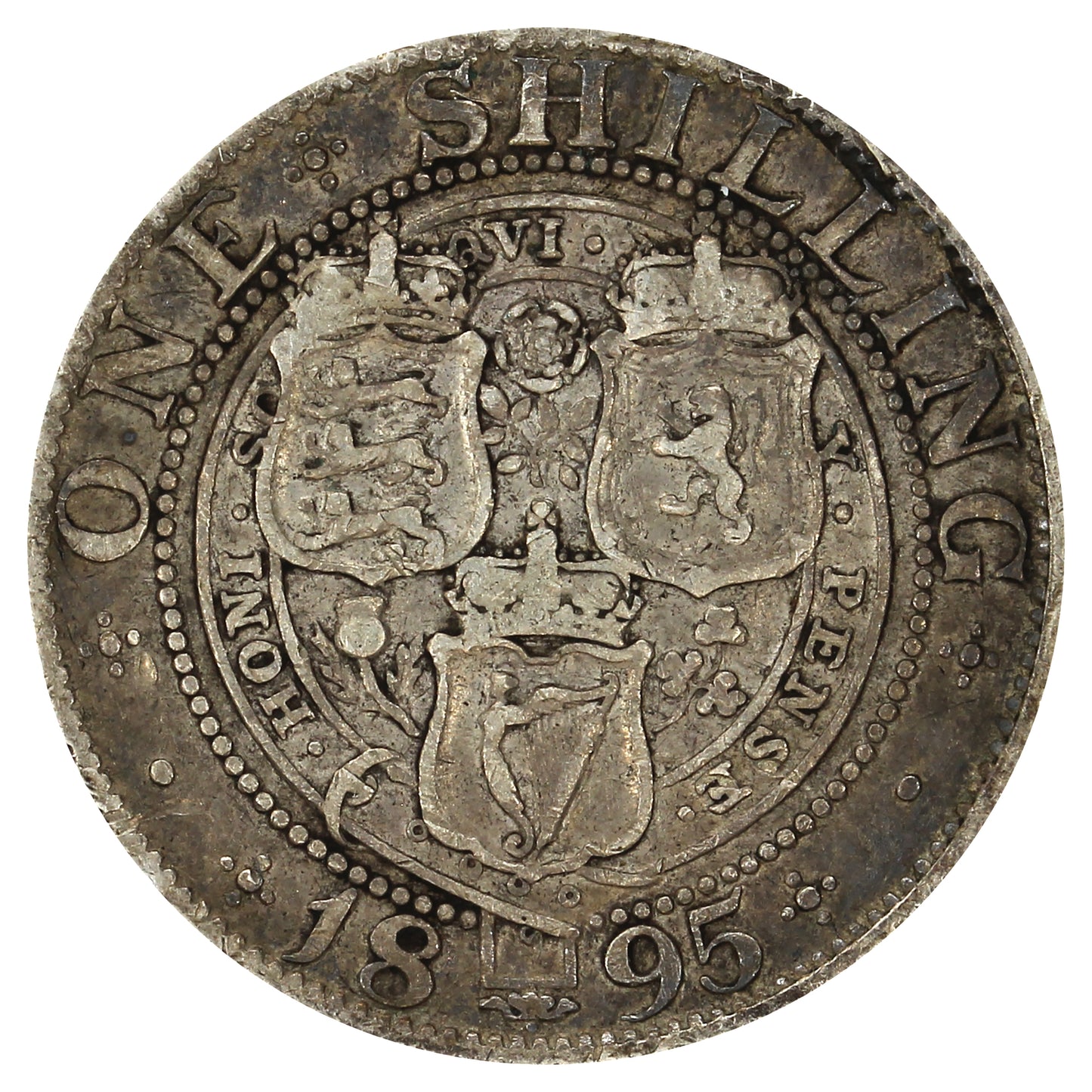Great Britain 1895 Shilling Fine (F12)