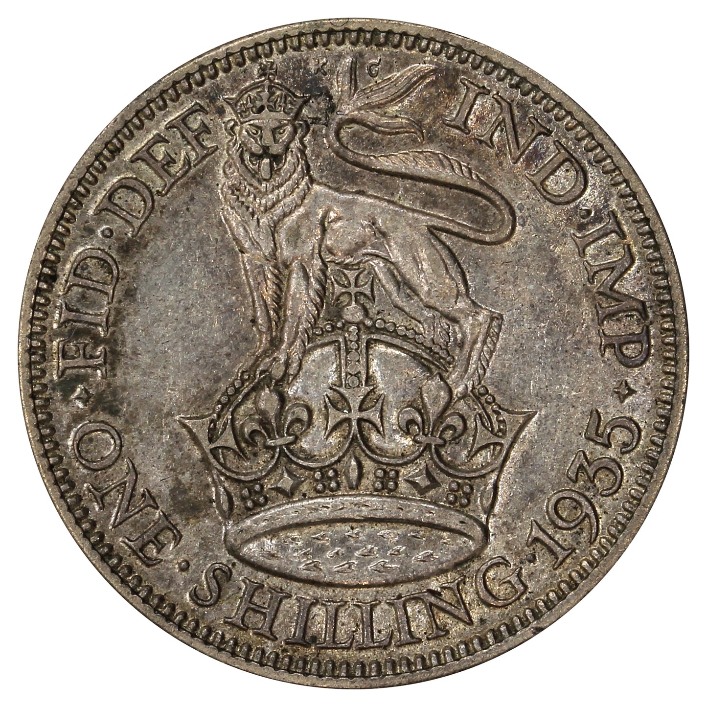 Great Britain 1935 Shilling Almost Uncirculated (AU50)