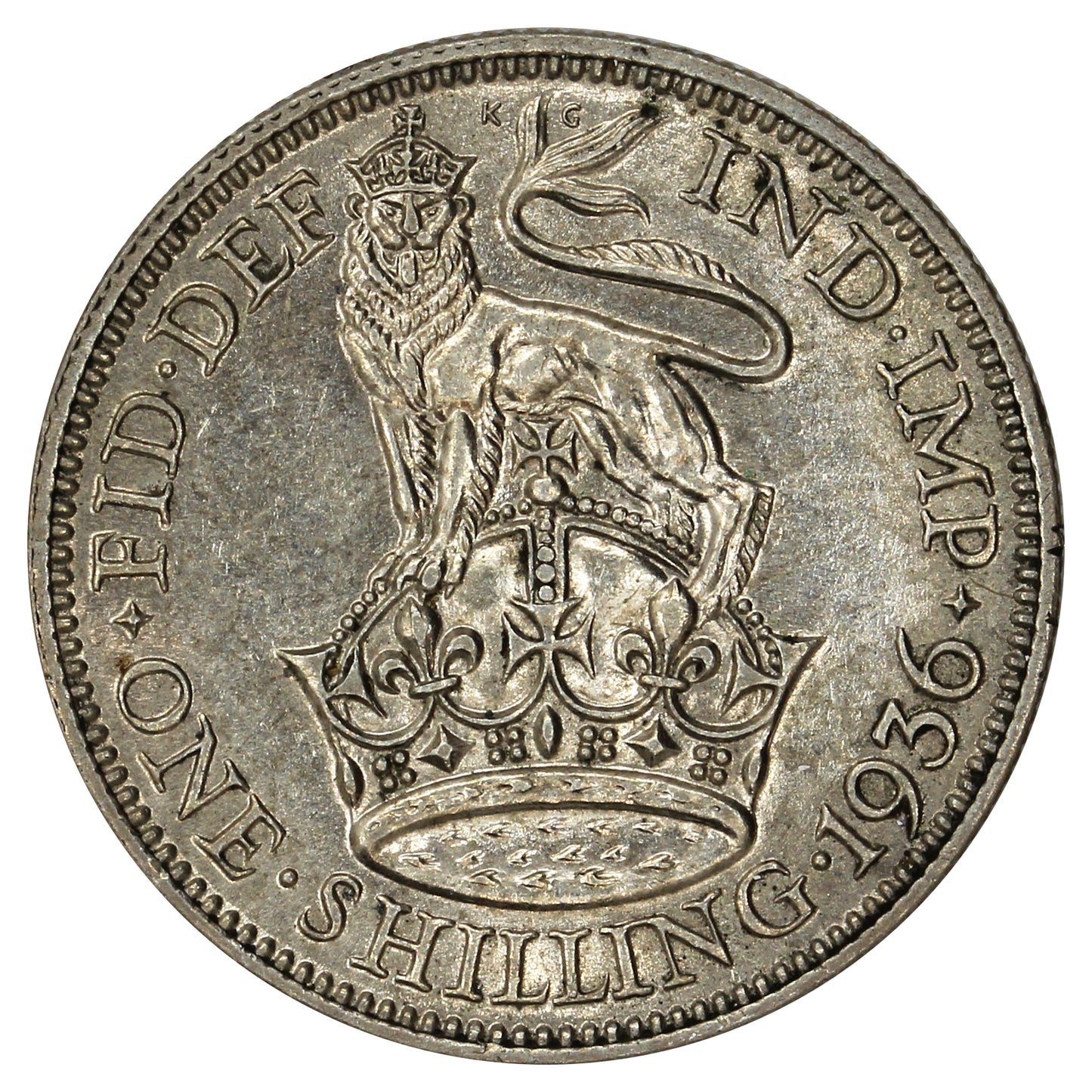 Great Britain 1936 Shilling AU-UNC (AU55)