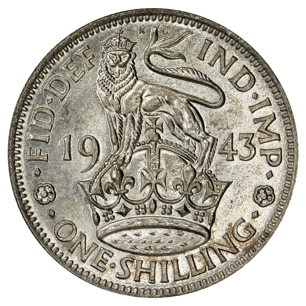 Great Britain 1943 Shilling Brilliant Uncirculated (MS63)