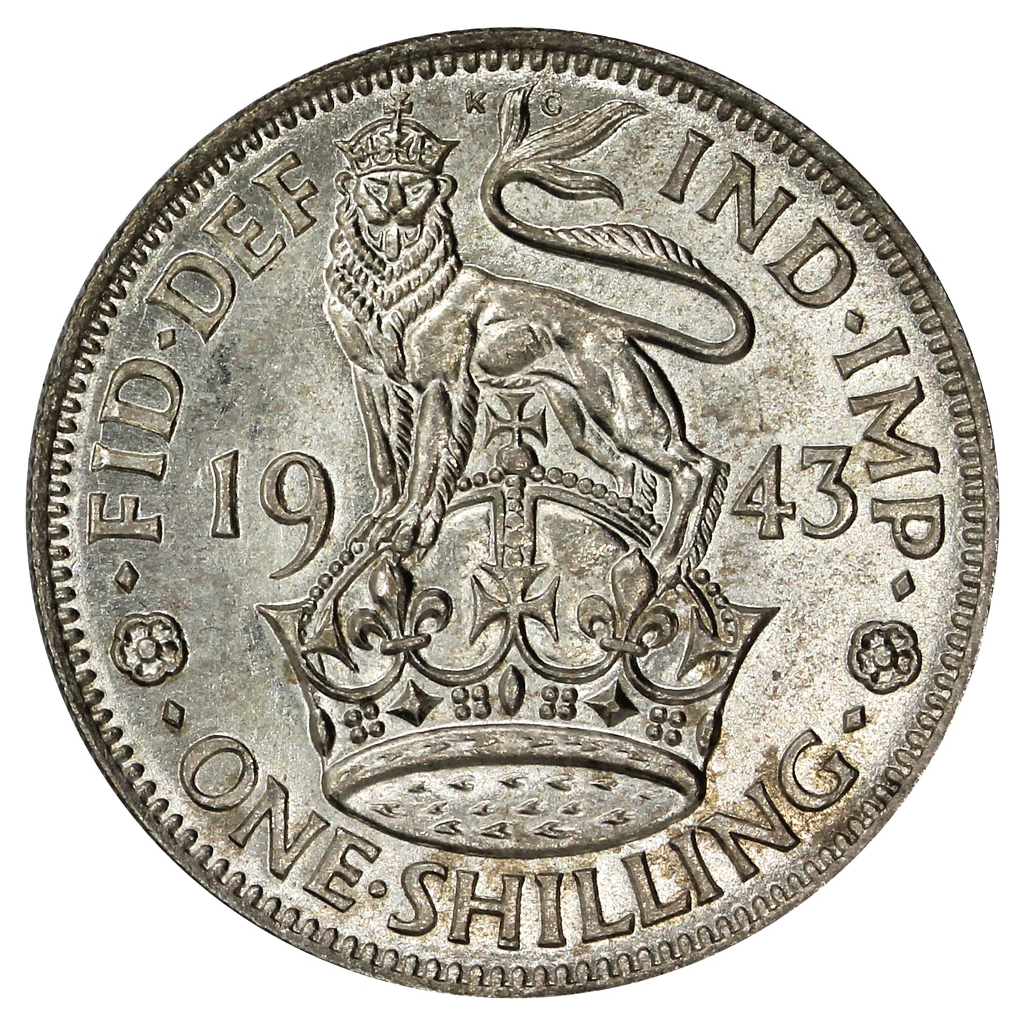 Great Britain 1943 Shilling Brilliant Uncirculated (MS63)