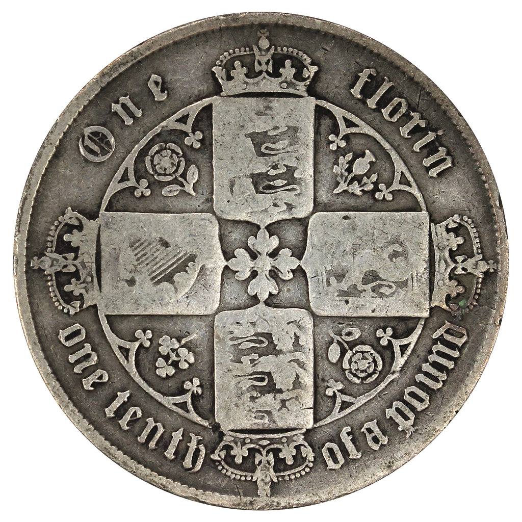 Great Britain 1872 Florin Very Good (VG8)