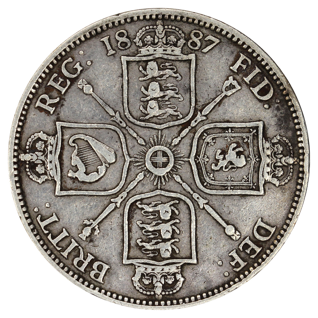 Great Britain 1887 Jubilee Florin Fine (F12)