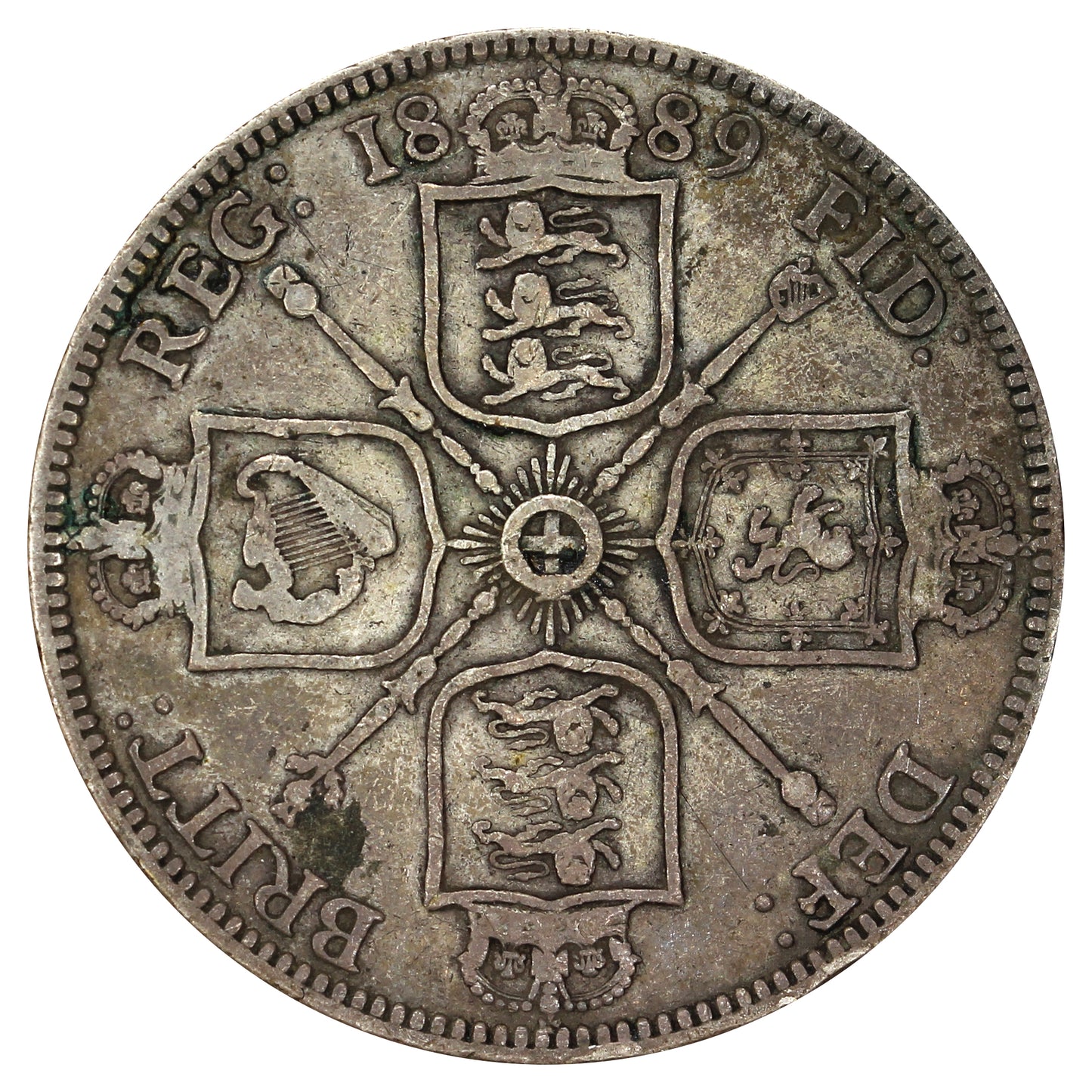 Great Britain 1889 Florin F-VF (F15)
