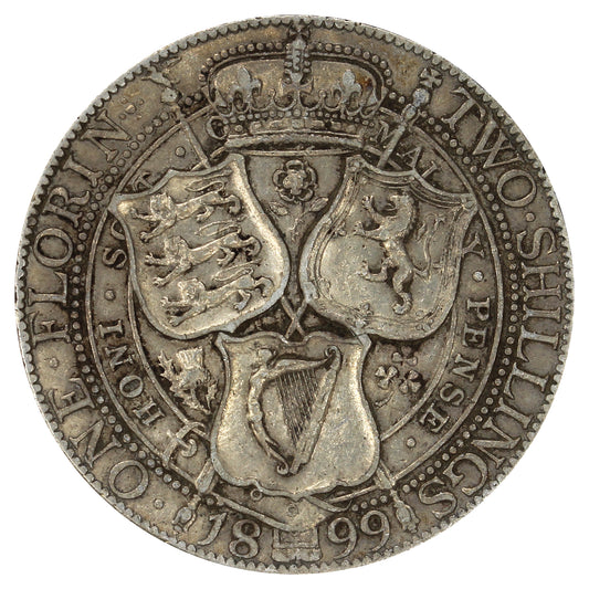 Great Britain 1899 Florin Very Fine (VF20)