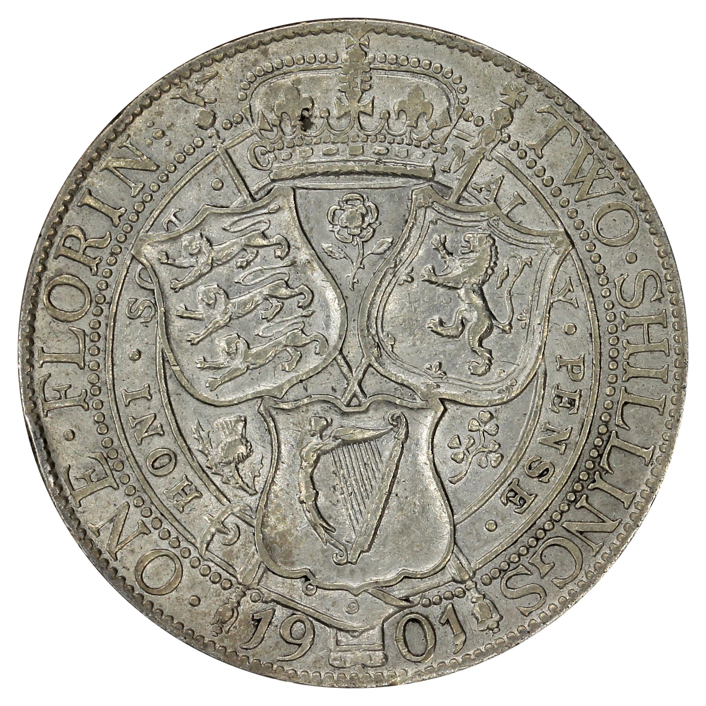 Great Britain 1901 Florin Very Fine (VF20)