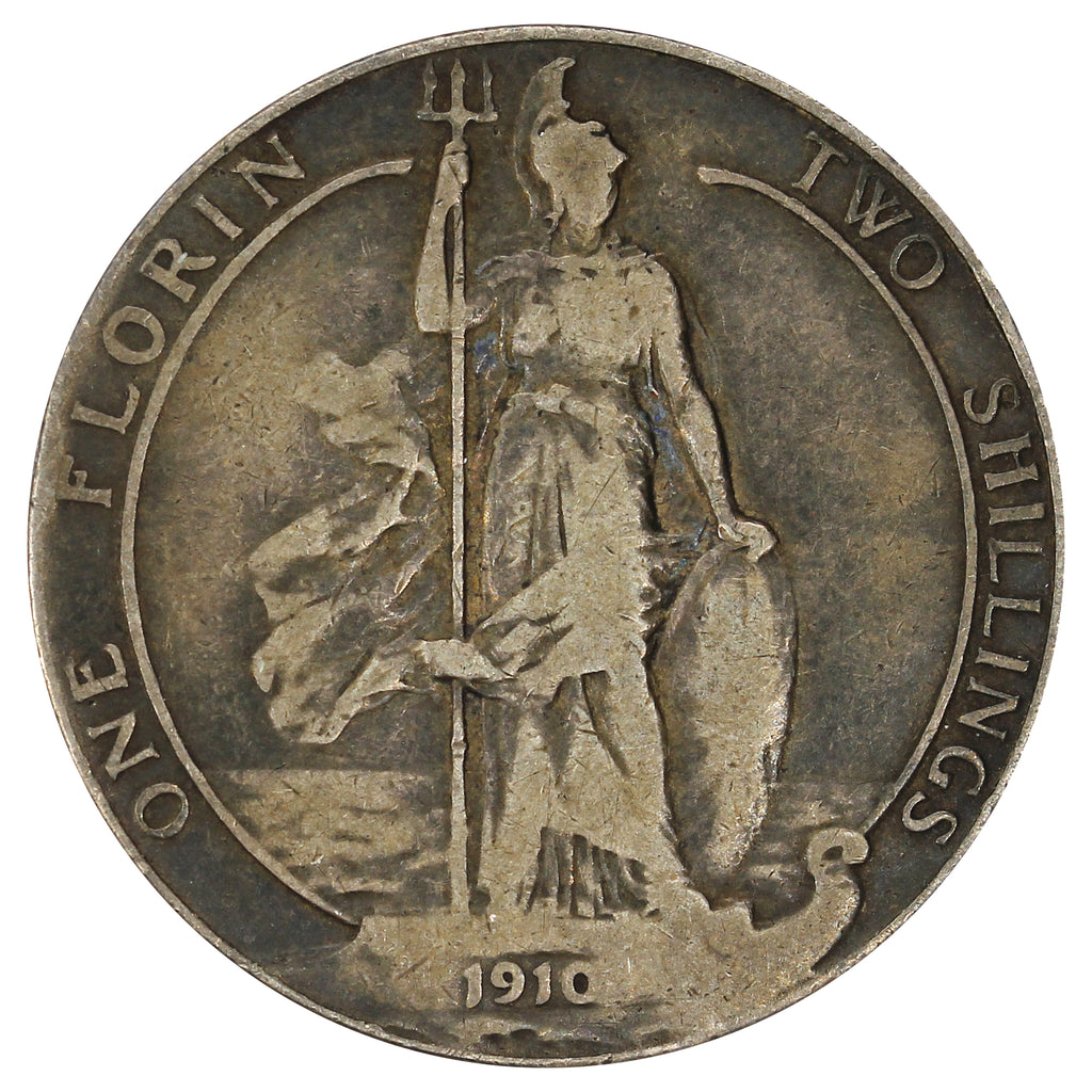 Great Britain 1910 Florin VG-F (VG10)