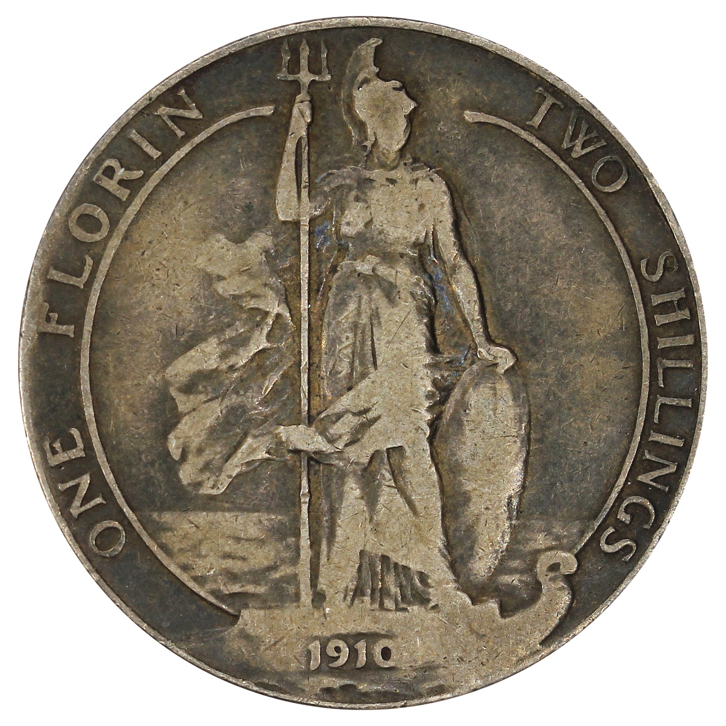 Great Britain 1910 Florin VG-F (VG10)