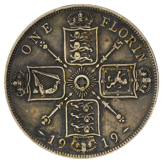 Great Britain 1919 Florin EF-AU (EF45)
