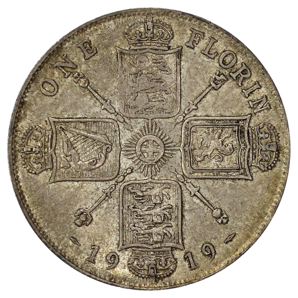 Great Britain 1919 Florin Extra Fine (EF40)