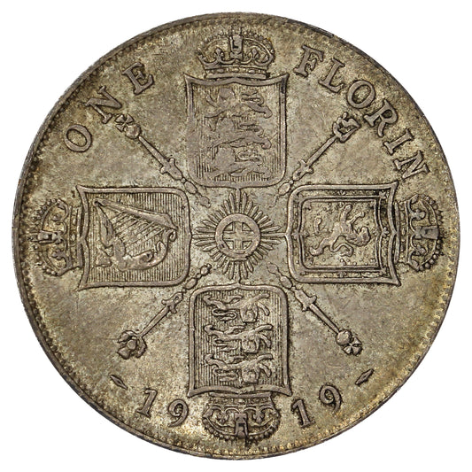 Great Britain 1919 Florin Extra Fine (EF40)