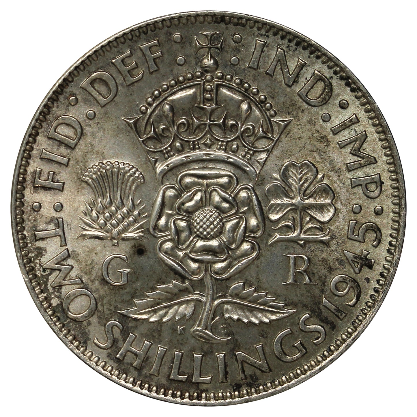 Great Britain 1945 2 Shillings Uncirculated (MS60)