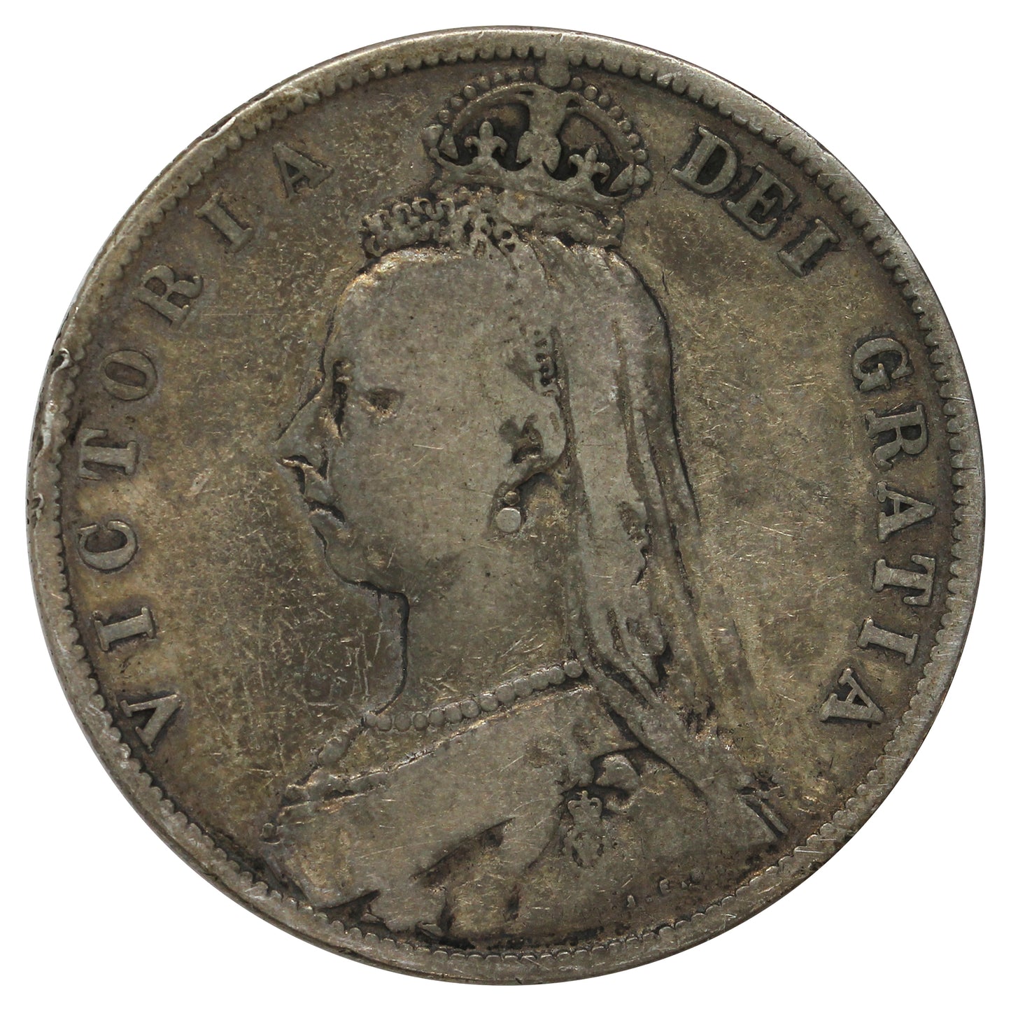 Great Britain 1888 1/2 Crown Very Good (VG8)
