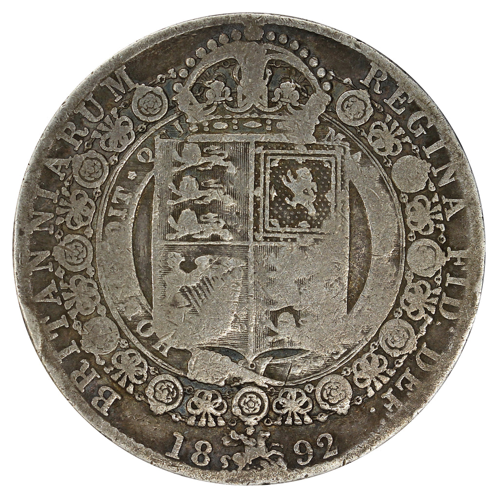 Great Britain 1892 1/2 Crown G-VG (G6)
